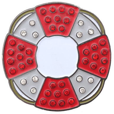Lifesaver Crystal Ball Marker & Hat Clip by ReadyGOLF