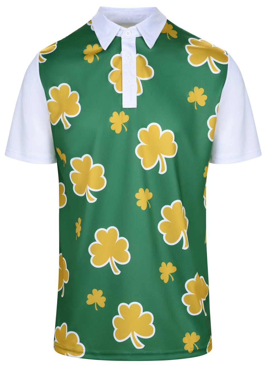 Lucky Mens Golf Polo Shirt by ReadyGOLF