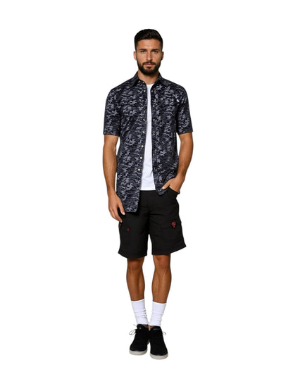 Men's Dot Camo UV Vented Fishing Shirt