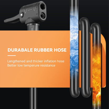 Bike Floor Pump with Gauge High Pressure 160 PSI