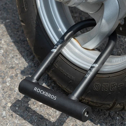 Bike U Lock with 4 ft Cable Heavy Duty Anti Theft with 2 Keys & Bracket