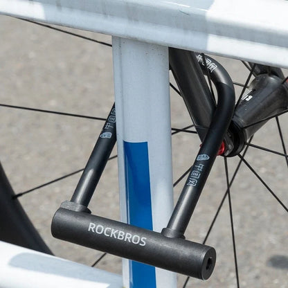 Bike U Lock with 4 ft Cable Heavy Duty Anti Theft with 2 Keys & Bracket
