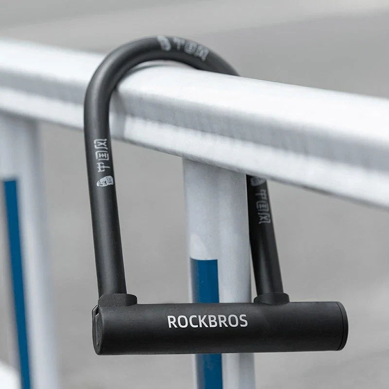 Bike U Lock with 4 ft Cable Heavy Duty Anti Theft with 2 Keys & Bracket