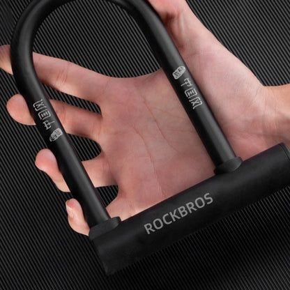 Bike U Lock with 4 ft Cable Heavy Duty Anti Theft with 2 Keys & Bracket