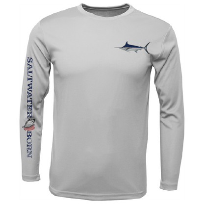 Clean Marlin Long Sleeve UPF 50+ Dry-Fit Shirt