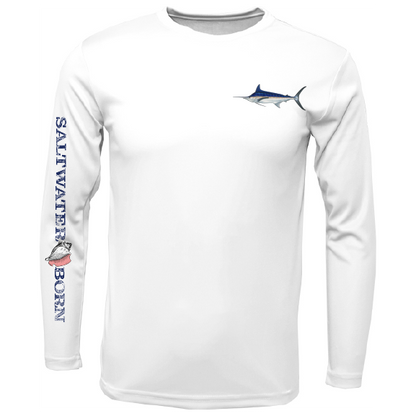 Clean Marlin Long Sleeve UPF 50+ Dry-Fit Shirt