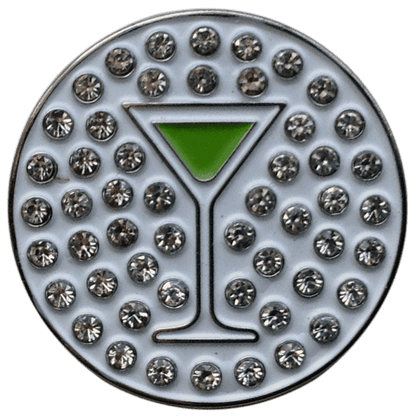 Apple Martini Crystal Ball Marker & Hat Clip by ReadyGOLF