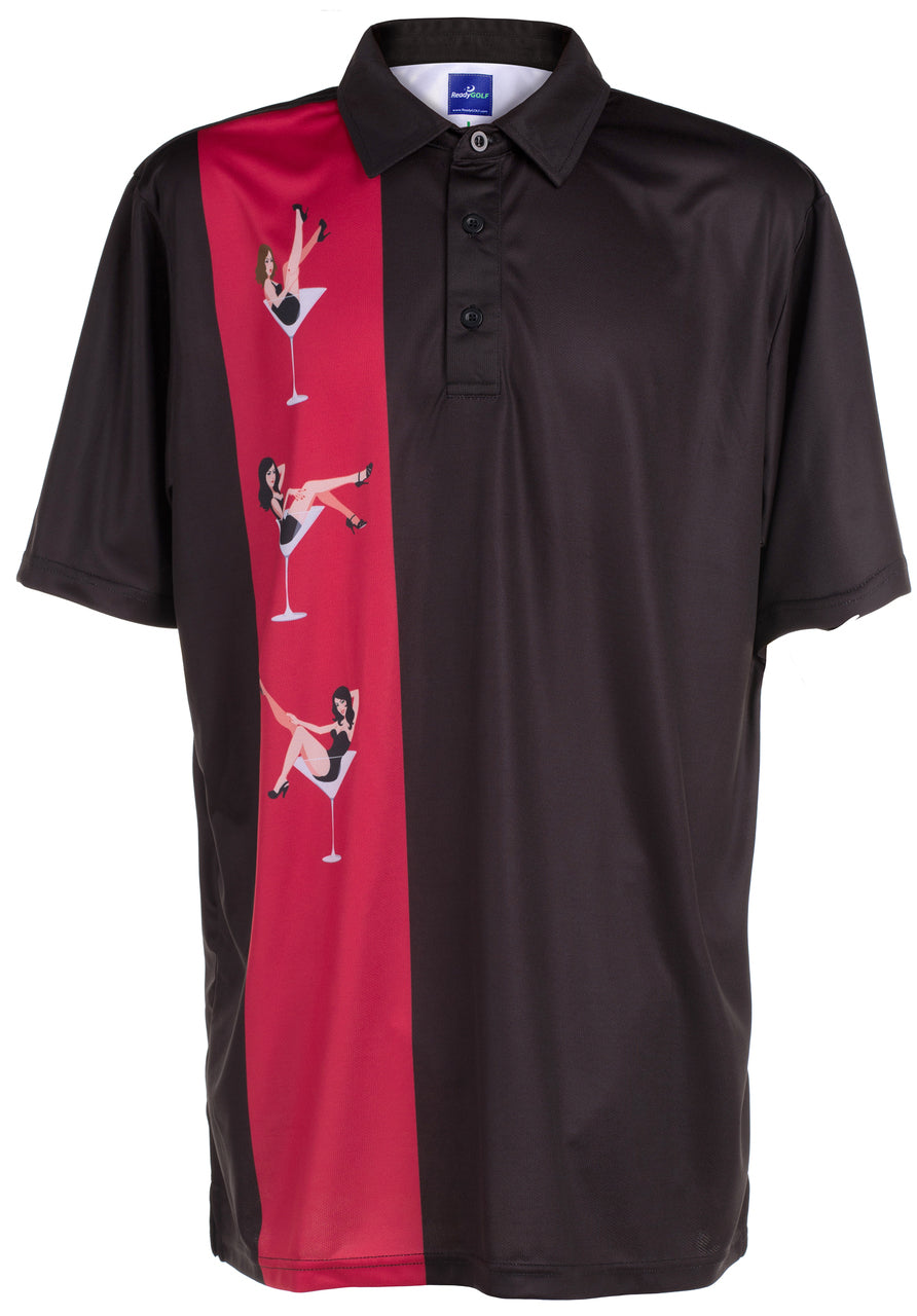 Martini Girls Mens Golf Polo Shirt by ReadyGOLF
