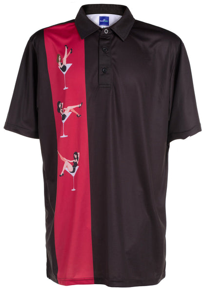 Martini Girls Mens Golf Polo Shirt by ReadyGOLF