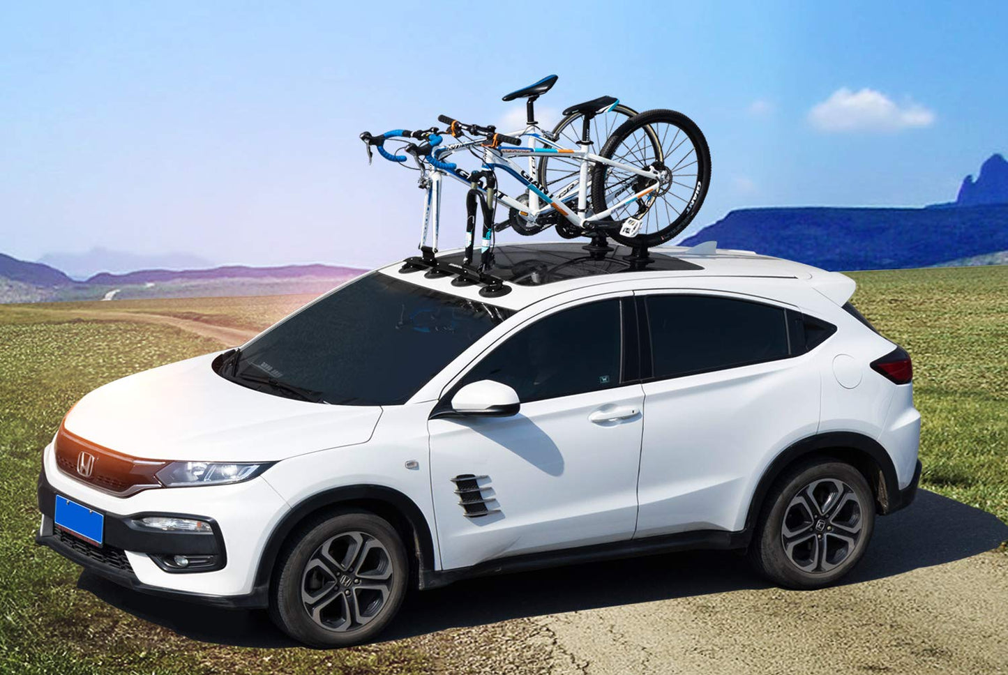 ROCKBROS Suction Cup Bike Rack for Car Roof Quick Release Sucker Mount