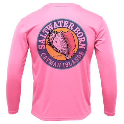 Cayman Islands Diver Men's Long Sleeve UPF 50+ Dry-Fit Shirt