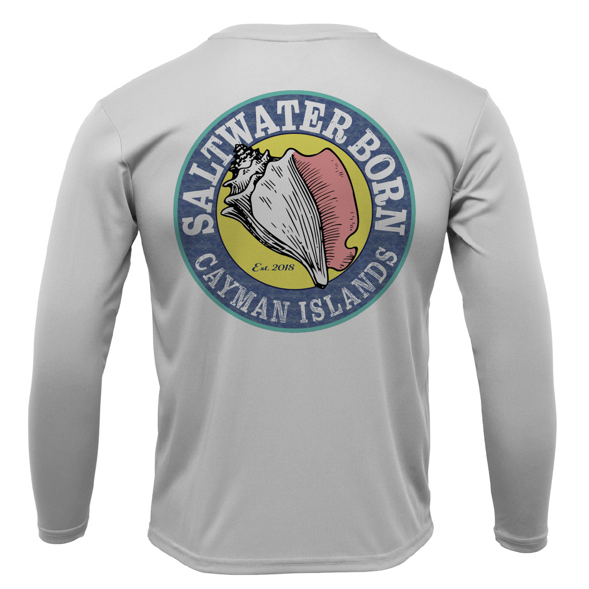 Cayman Islands Diver Men's Long Sleeve UPF 50+ Dry-Fit Shirt