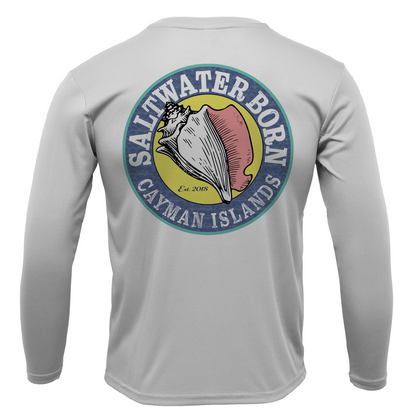 Cayman Islands Diver Men's Long Sleeve UPF 50+ Dry-Fit Shirt