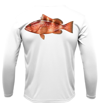 Siesta Key Grouper Long Sleeve UPF 50+ Dry-Fit Shirt