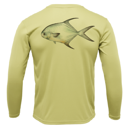 Key West, FL Permit Long Sleeve UPF 50+ Dry-Fit Shirt