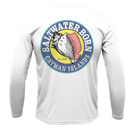Cayman Islands Diver Men's Long Sleeve UPF 50+ Dry-Fit Shirt