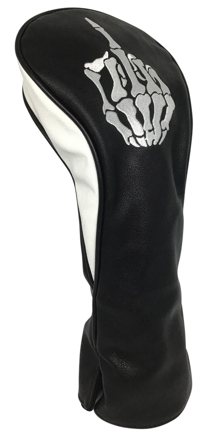 Skeleton Bone Middle Finger Embroidered Headcover -  Driver