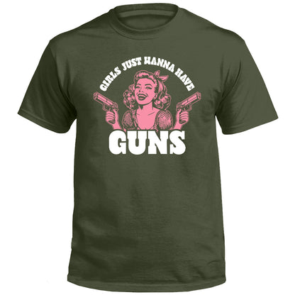 Girls Just Wanna Have Guns (Front Print)