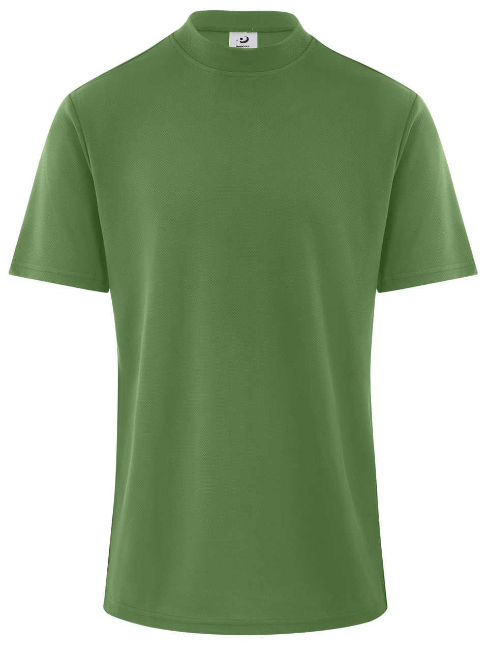 Men's Green Mock Neck CoolMax Polo Shirt by ReadyGOLF