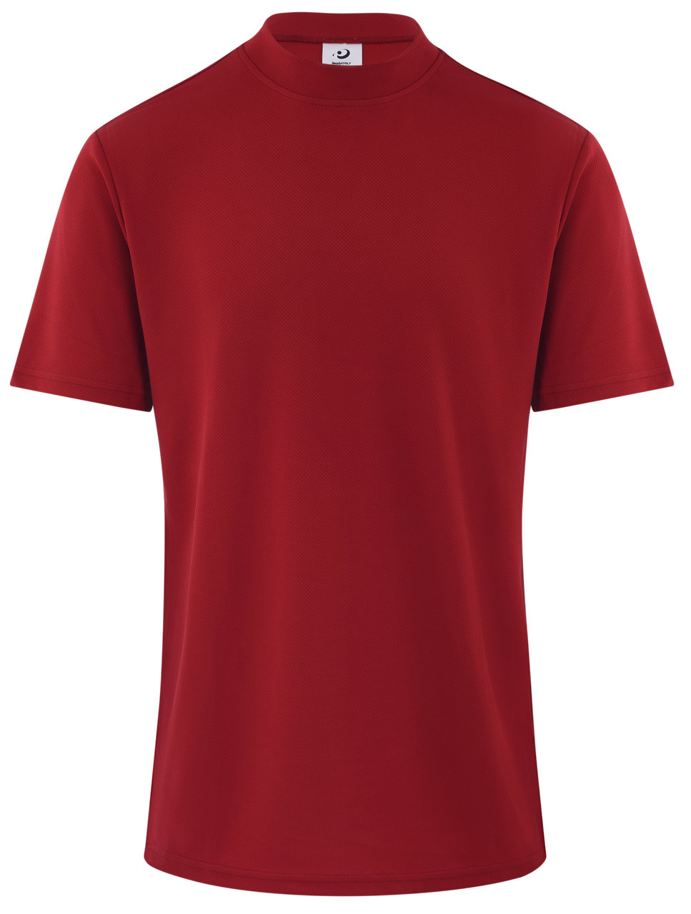 Men's Red Mock Neck CoolMax Polo Shirt by ReadyGOLF