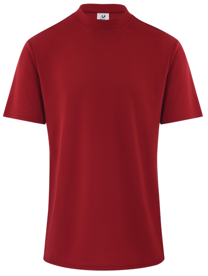 Men's Red Mock Neck CoolMax Polo Shirt by ReadyGOLF