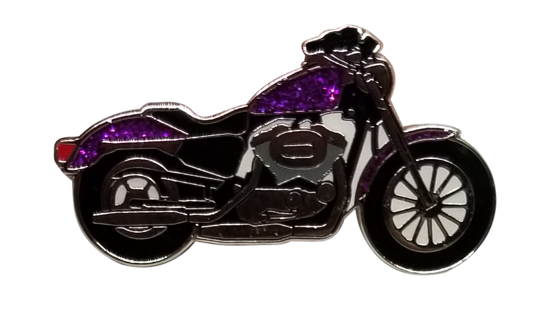 Motorcycle Ball Marker & Hat Clip with Glitter by ReadyGOLF