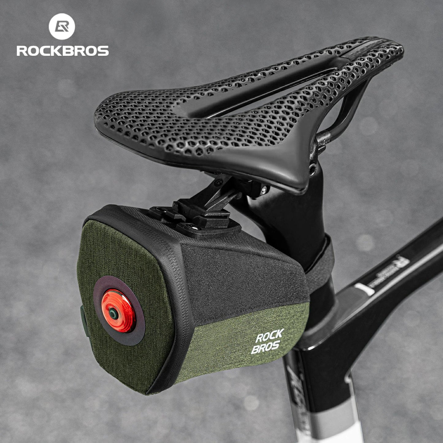 Multifunctional Cycling Tail Bag With Light