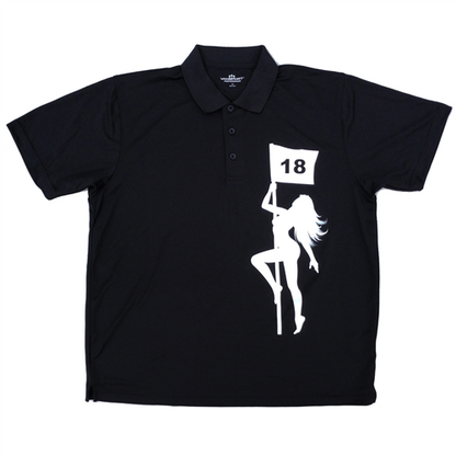 Pole Dancer (Black) Mens Golf Polo Shirt by ReadyGOLF - LIMITED EDITION