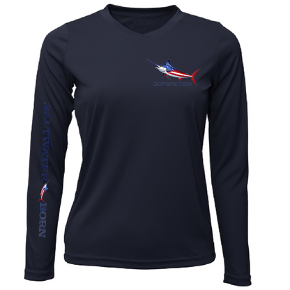 250th Anniversary Action Marlin Women's Long Sleeve UPF 50+ Dry-Fit Shirt