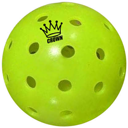 CROWN PICKLEBALL - High-Performance OUTDOOR Pickleballs - RETAIL (102-PACK LIME)