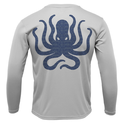 Key West, FL Kraken Men's Long Sleeve UPF 50+ Dry-Fit Shirt