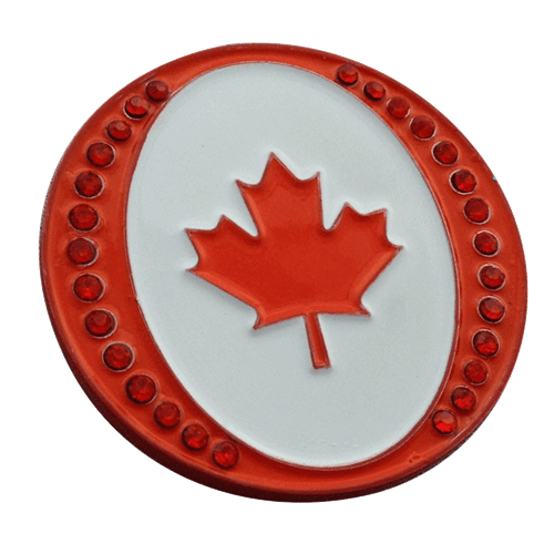 Oh Canada Crystal Ball Marker & Hat Clip | ReadyGOLF