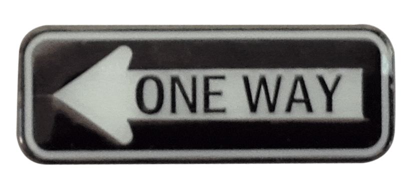 One Way Sign Ball Marker & Hat Clip by ReadyGOLF