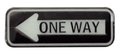 One Way Sign Ball Marker & Hat Clip by ReadyGOLF