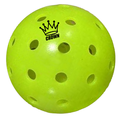 CROWN PICKLEBALL - High-Performance OUTDOOR Pickleballs (18-PACK LIME)