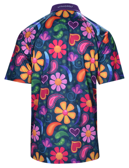 Paisley Love Mens Golf Polo Shirt by ReadyGOLF
