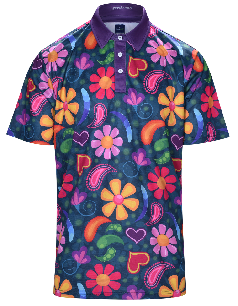 Paisley Love Mens Golf Polo Shirt by ReadyGOLF