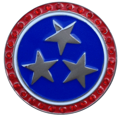 Patriotic Stars Crystal Ball Marker &amp; Hat Clip by ReadyGOLF