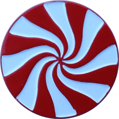 Peppermint Candy Ball Marker & Hat Clip by ReadyGOLF