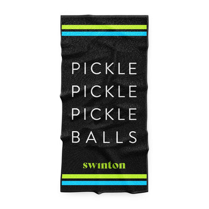 Pickleball Sports Towel Black