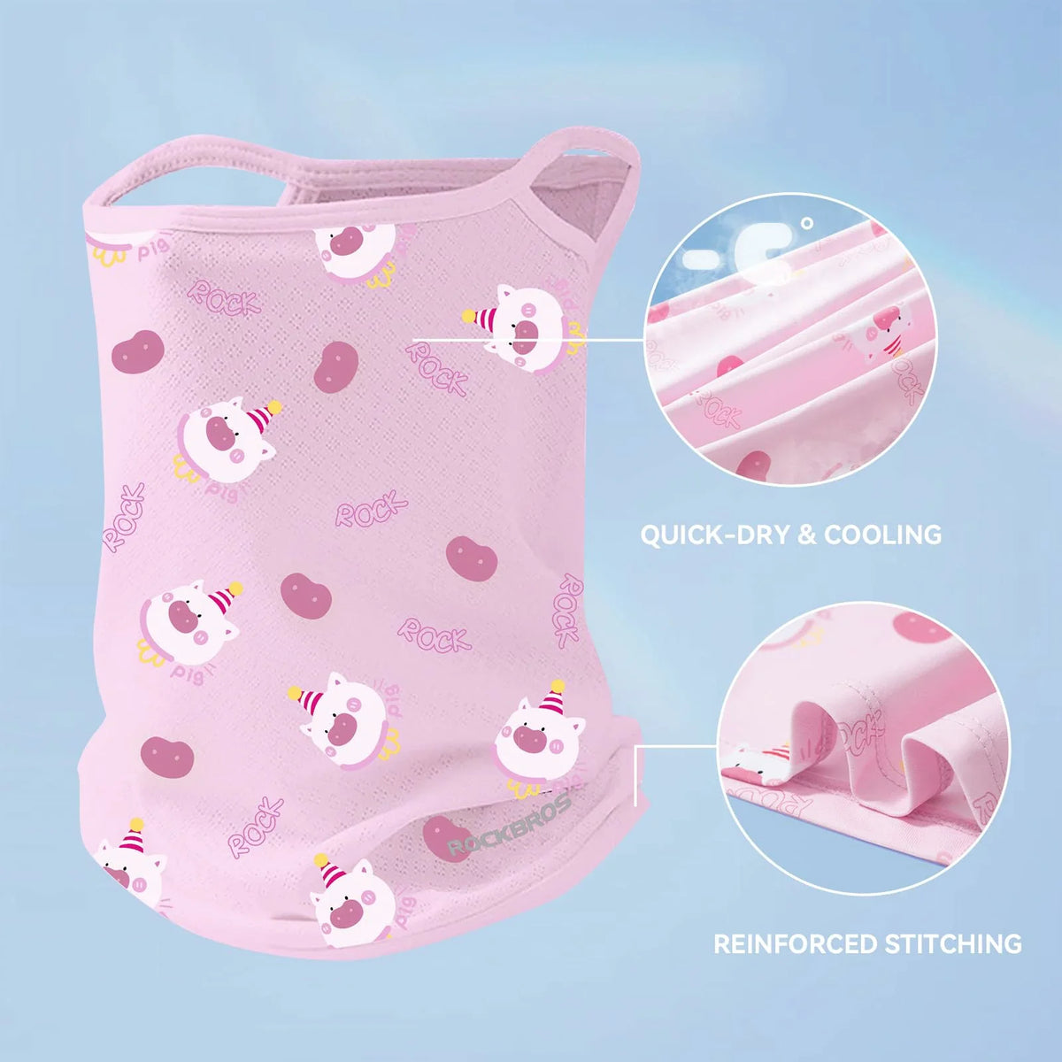 Kids Cooling Neck Gaiter for Boys Girls Age 7-12