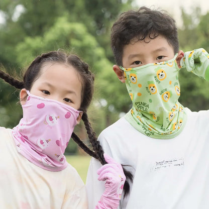 Kids Cooling Neck Gaiter for Boys Girls Age 7-12