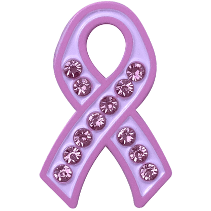 Pink Ribbon Crystal Ball Marker & Hat Clip by ReadyGOLF