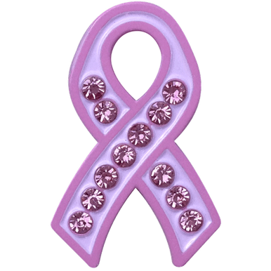Pink Ribbon Crystal Ball Marker & Hat Clip by ReadyGOLF