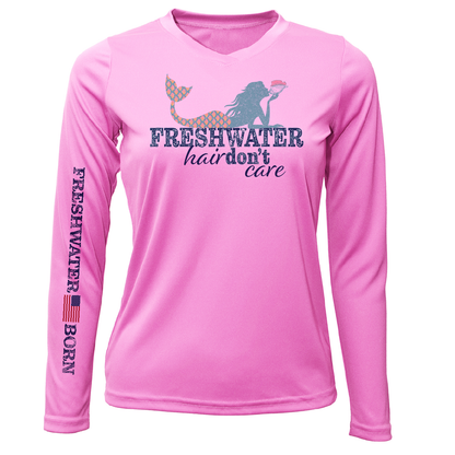 Florida "Freshwater Hair Don't Care" Women's Long Sleeve UPF 50+ Dry-Fit Shirt