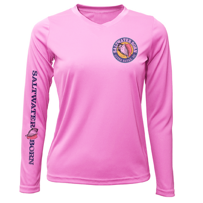 Outer Banks, NC Beach Jeep Women's Long Sleeve UPF 50+ Dry-Fit Shirt