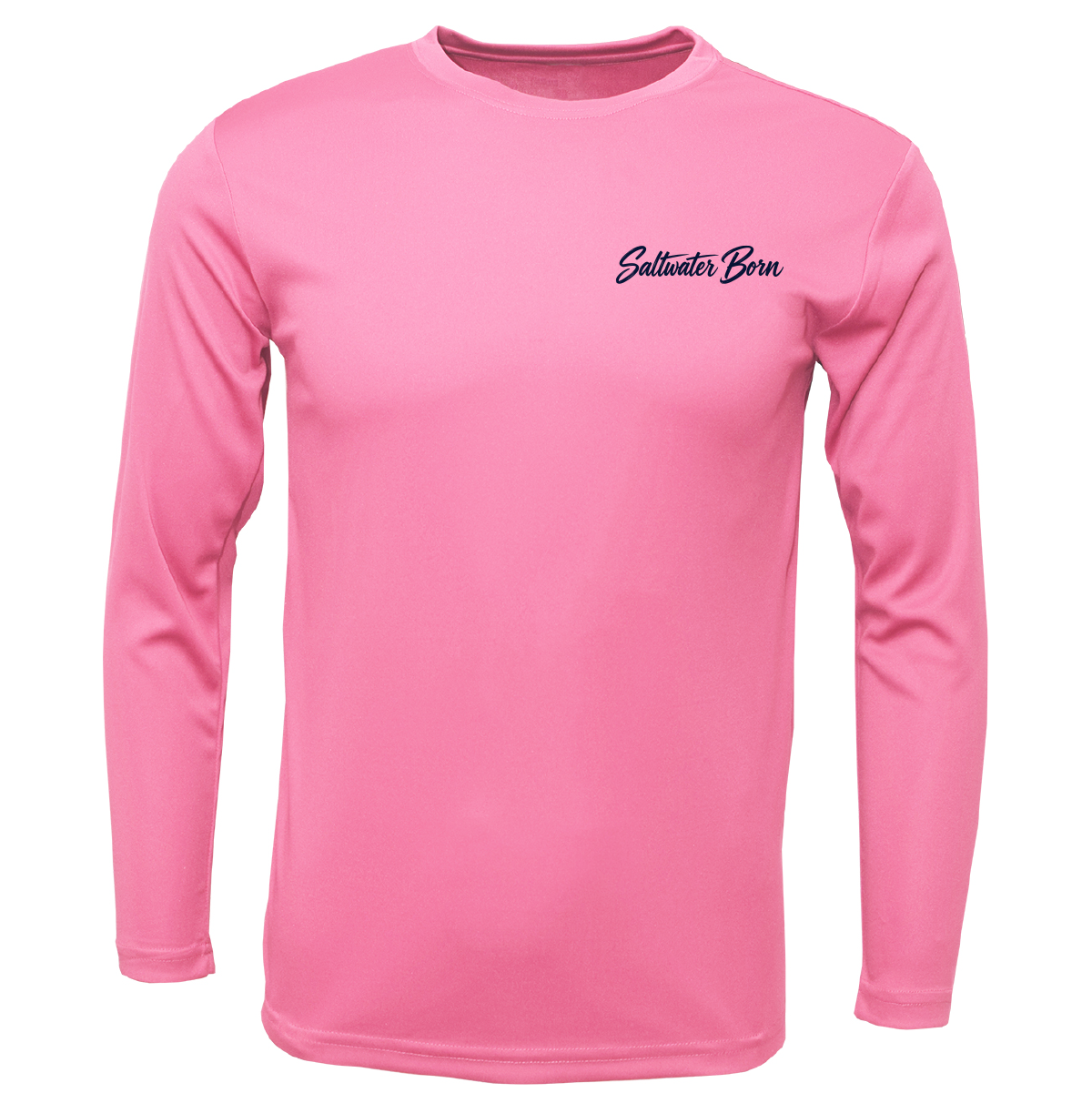 Long Island, NY Saltwater Born Sportfish Men's Long Sleeve UPF 50+ Dry-Fit Shirt