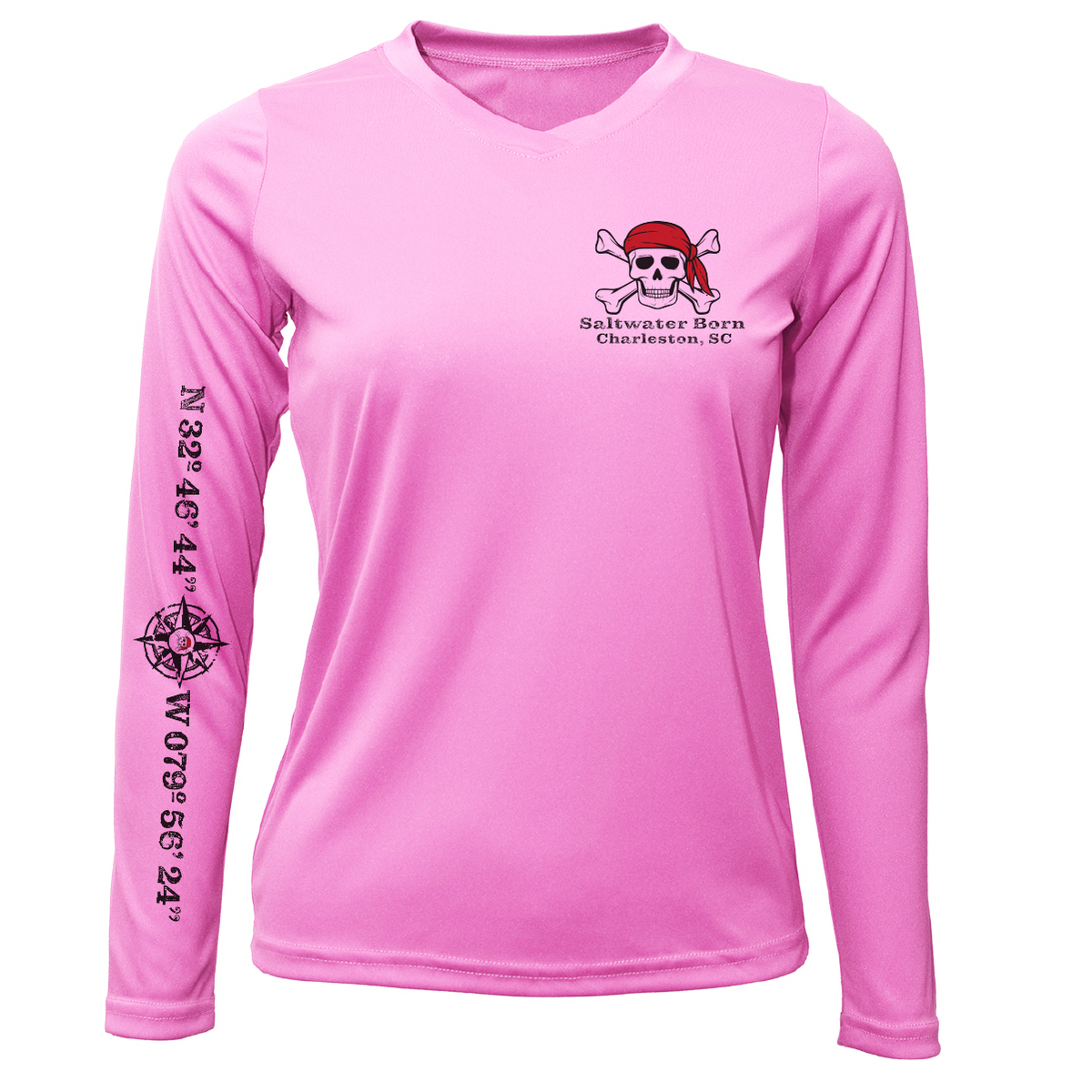 Charleston, SC "All For Rum and Rum For All" Women's Long Sleeve UPF 50+ Dry-Fit Shirt