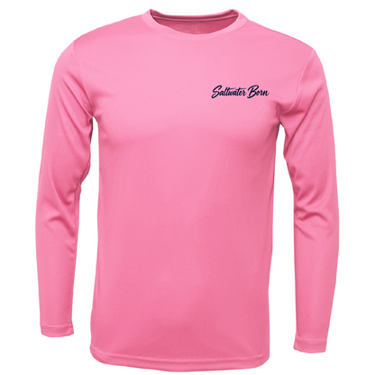 Long Island, NY Saltwater Born Beach Truck Men's Long Sleeve UPF 50+ Dry-Fit Shirt