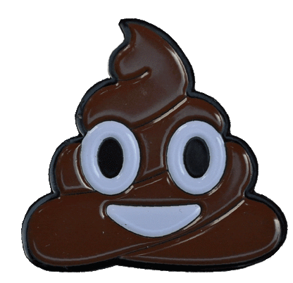 Poop Emoji Ball Marker & Hat Clip by ReadyGOLF
